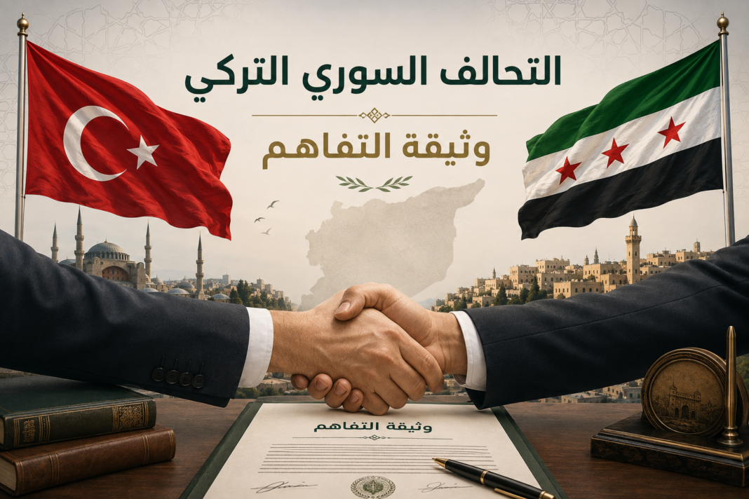 التحالف السوري التركي …….وثيقة التفاهم التحالف السوري التركي …….وثيقة التفاهم